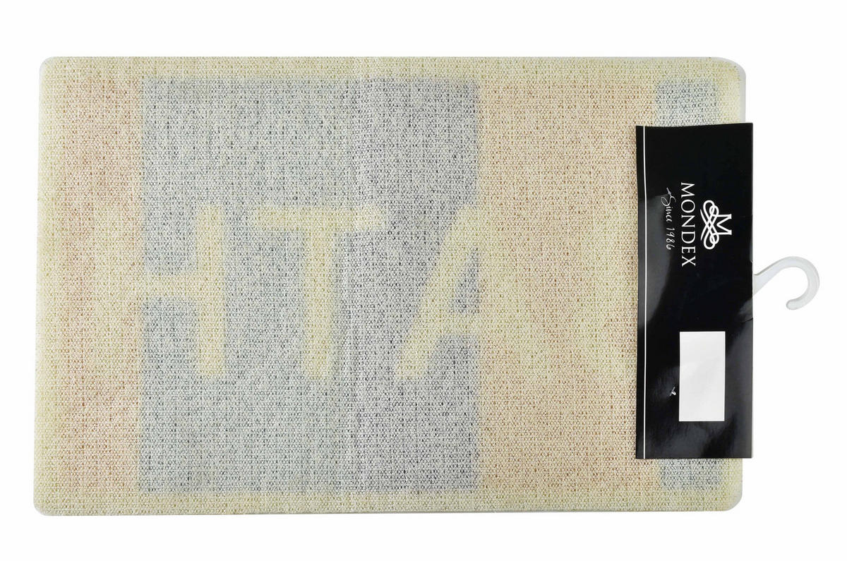 BADTEPPICH Zac Mehrfarbig 58/38/2 cm Textilien - Multicolor, Textil (38/58cm) - Mondex