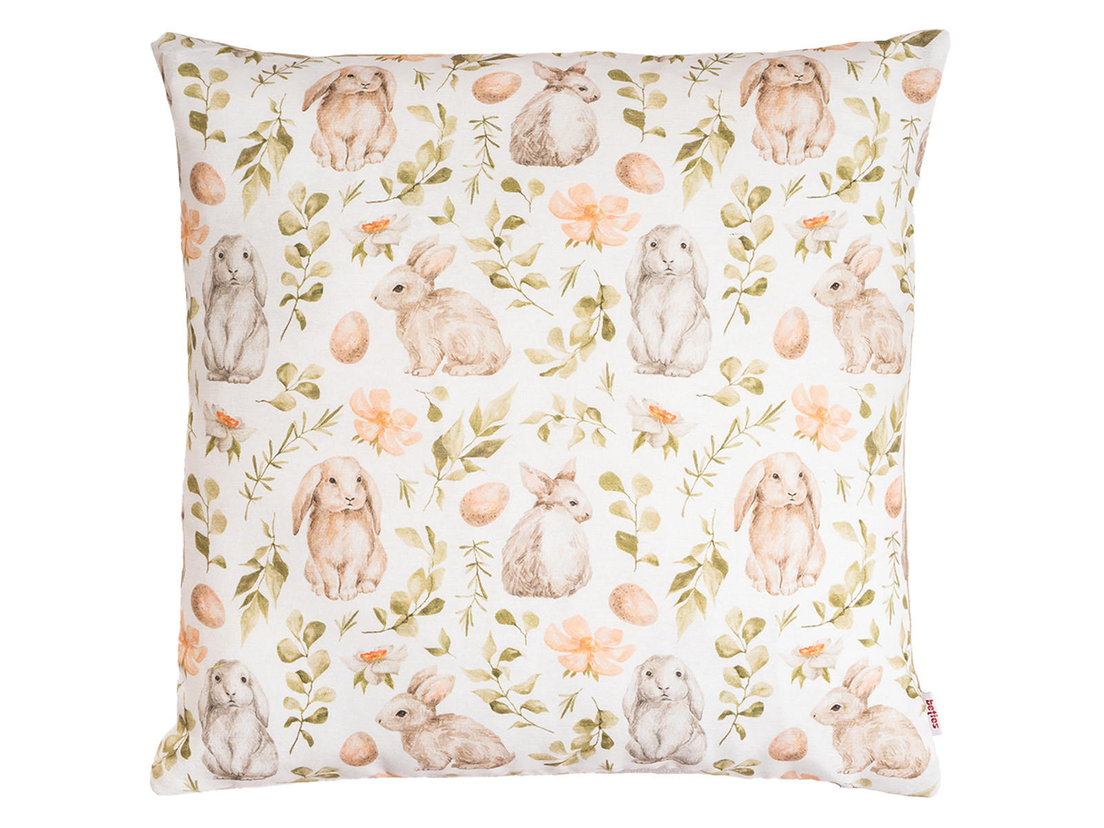 KISSSENHÜLLE Hoppel 50/50 cm - Taupe/Beige, Textil (50/50cm)