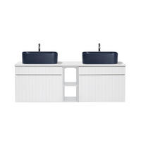 DVOJNI UMIVALNIK 140cm Zelie Bela - bela, leseni material (140/48/46cm) - Petits-meubles