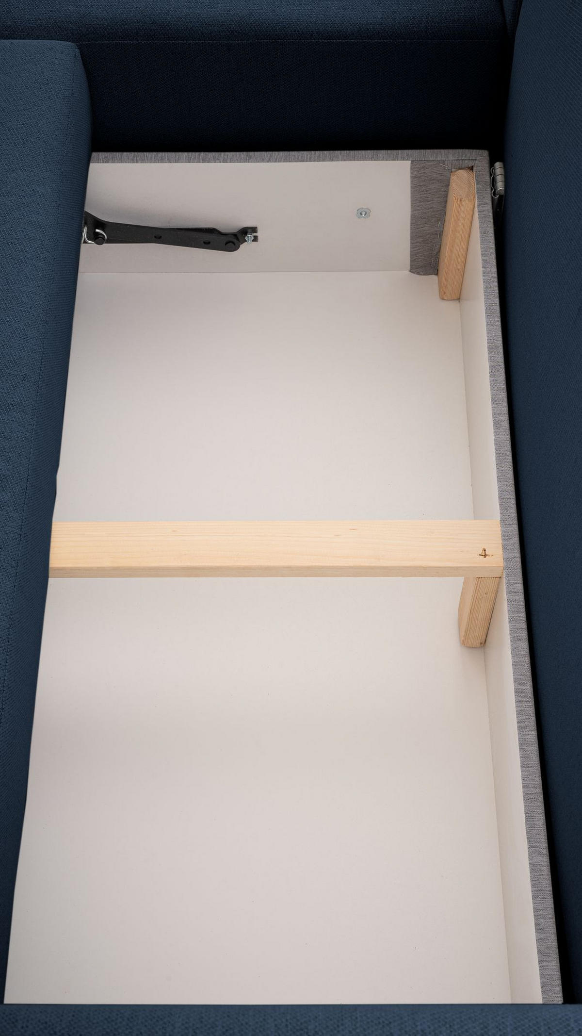 ECKSOFA Kassian, Marineblau Strukturstoff, linksseitig - Schwarz/Dunkelblau, Kunststoff/Textil (227/147cm) - Selsey