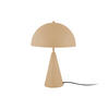 TISCHLAMPE Pilz Sublime Ø 25 cm - Beige, Metall (25/25/35cm) - Leitmotiv