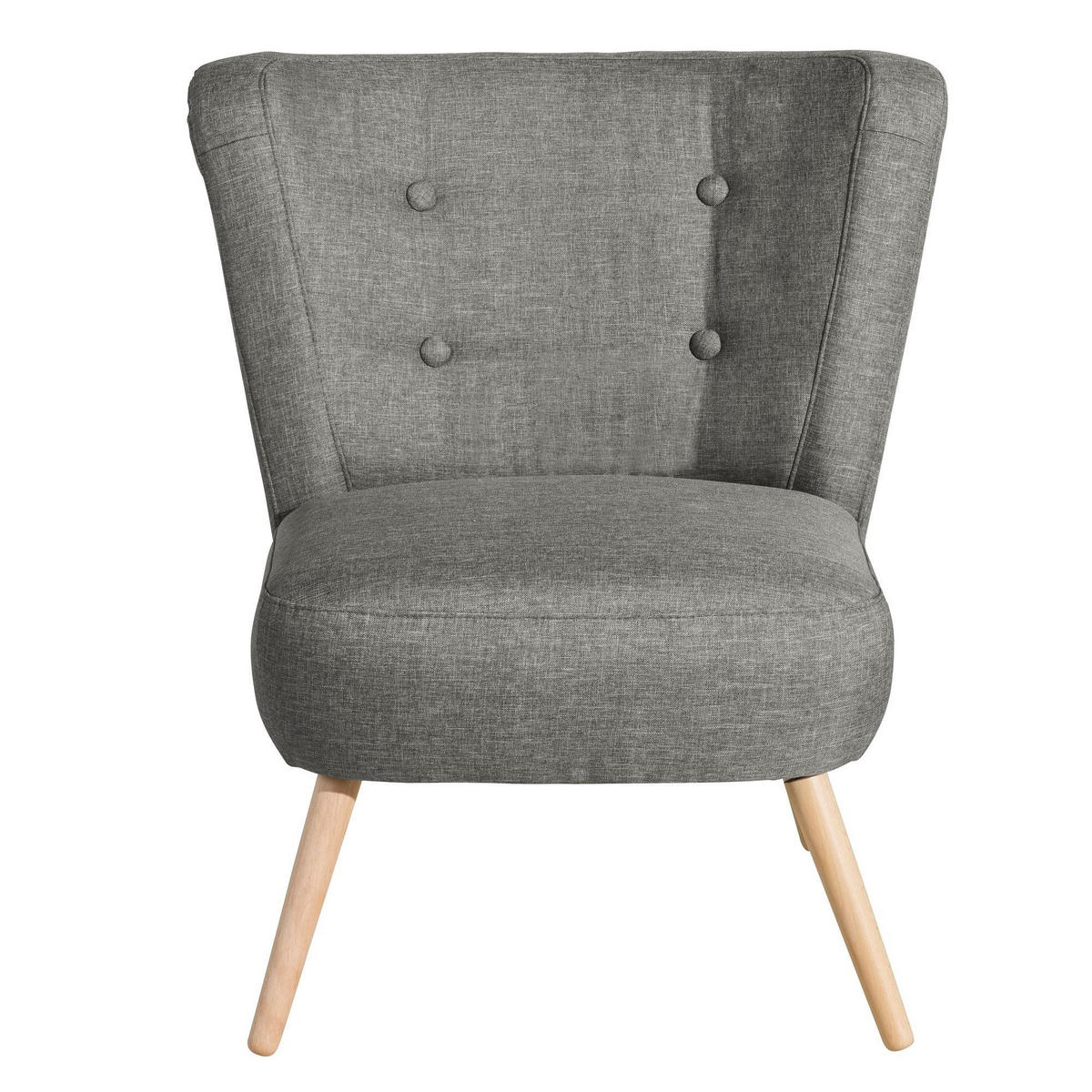 SESSEL Kassi Bezug Flachgewebe Buche natur / hellgrau - Hellgrau, Kunststoff (69/80/68cm) - 58aufmkessel