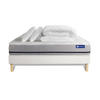 BETT Actiflex soft Taschenfederkern 180 x 200 cm h2 - Kit Bettgestell Weiß - Mit Kissen und Bettdecke - Beige/Weiß, Holz/Textil (180/200cm) - ACTISOM