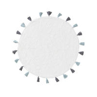 KINDERTEPPICH waschbar Malu Blau ø 80 cm rund - Blau, Textil (80/80cm) - Lytte