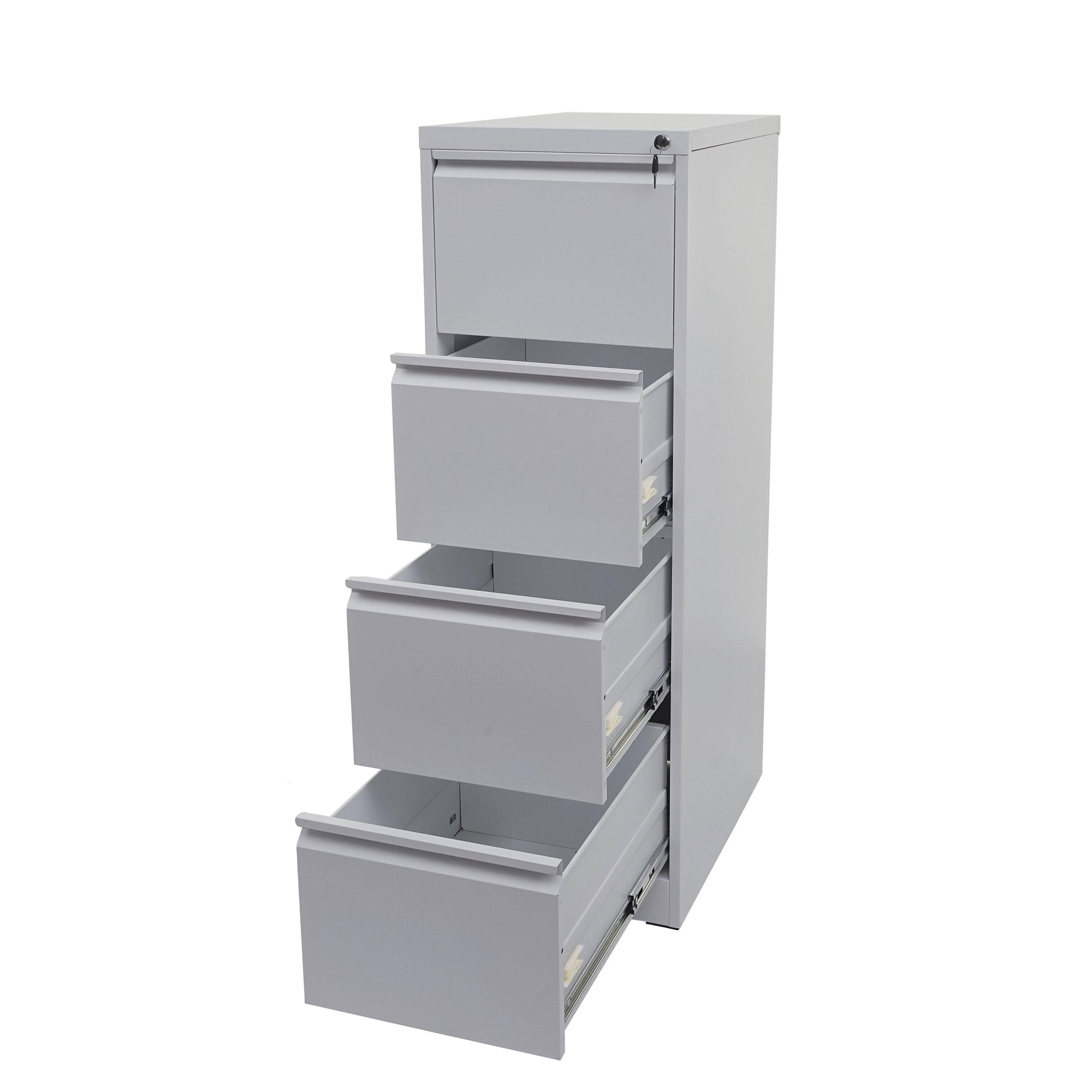 HÄNGEREGISTERSCHRANK Grau - Grau, Metall (46/134/62cm) - MCW