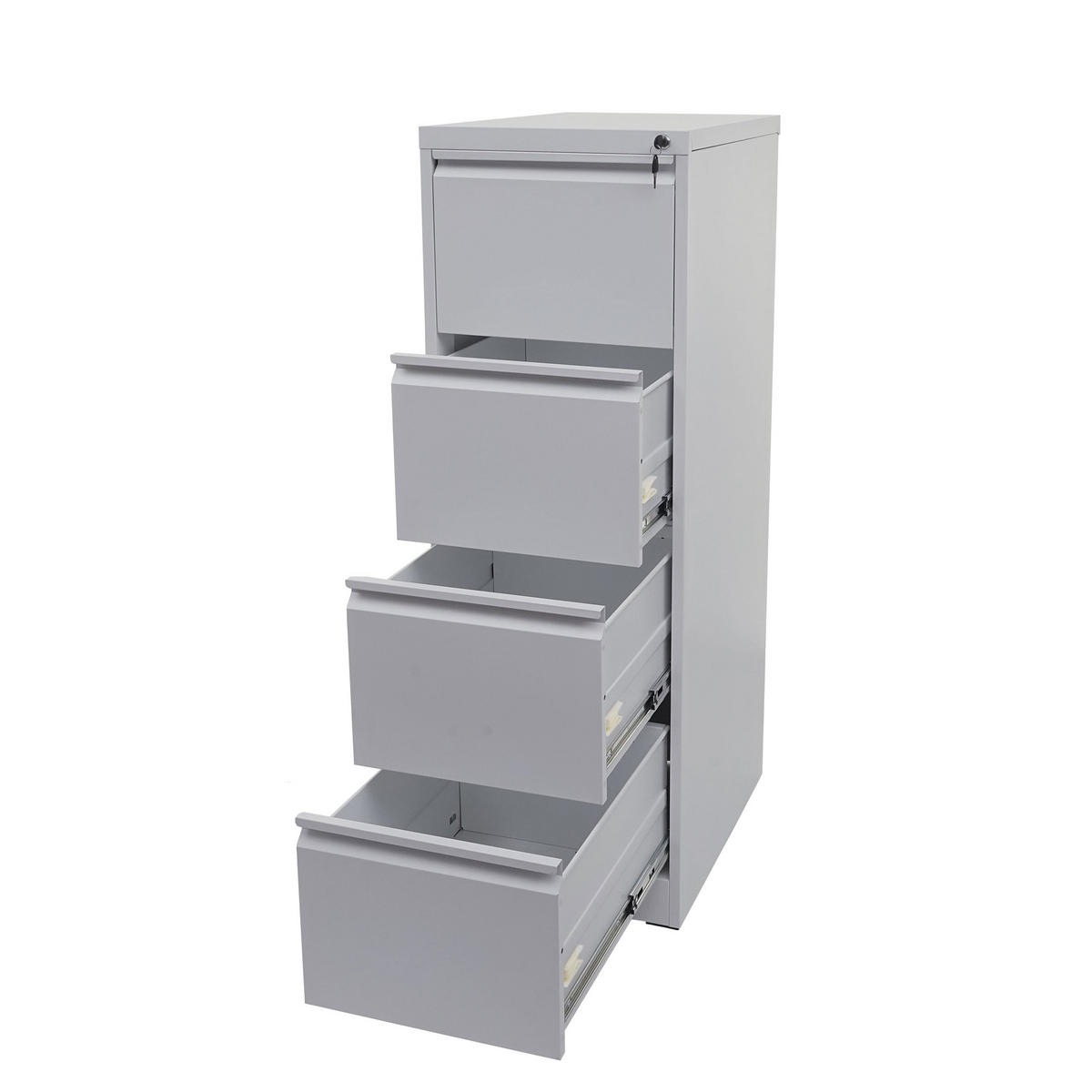HÄNGEREGISTERSCHRANK Grau - Grau, Metall (46/134/62cm) - MCW