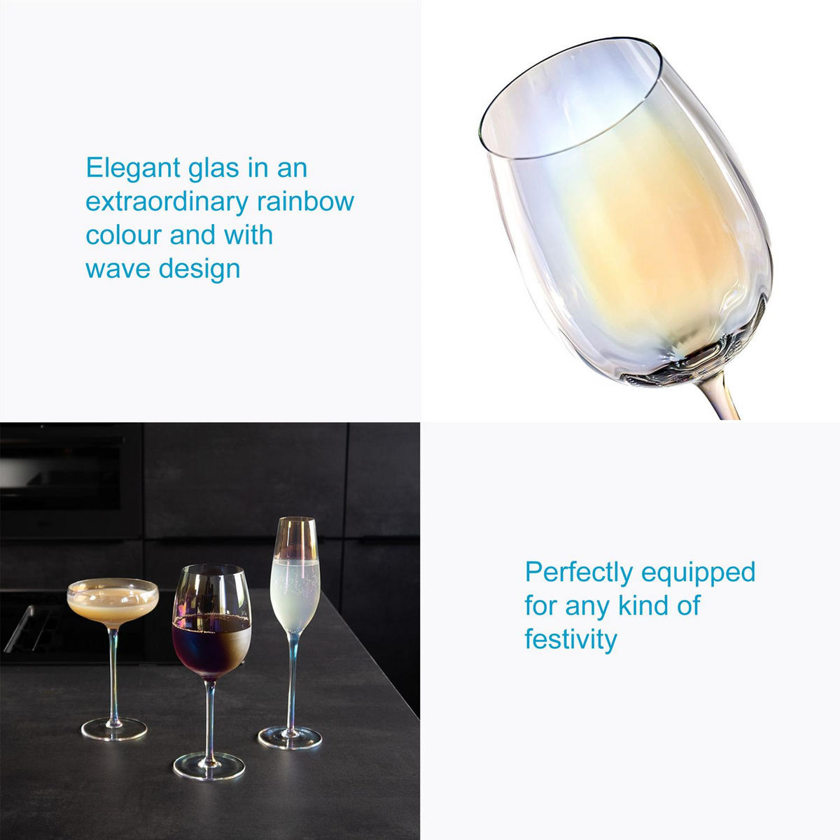 WEINGLAS SET 440 ml (4-tlg.) - Transparent, Glas (0.44L) - Intirilife