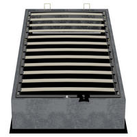 STAURAUMBETT 90/200 cm DE-35405 mit Gaslift Grau - Grau, Metall (90/200cm) - ComfortXL