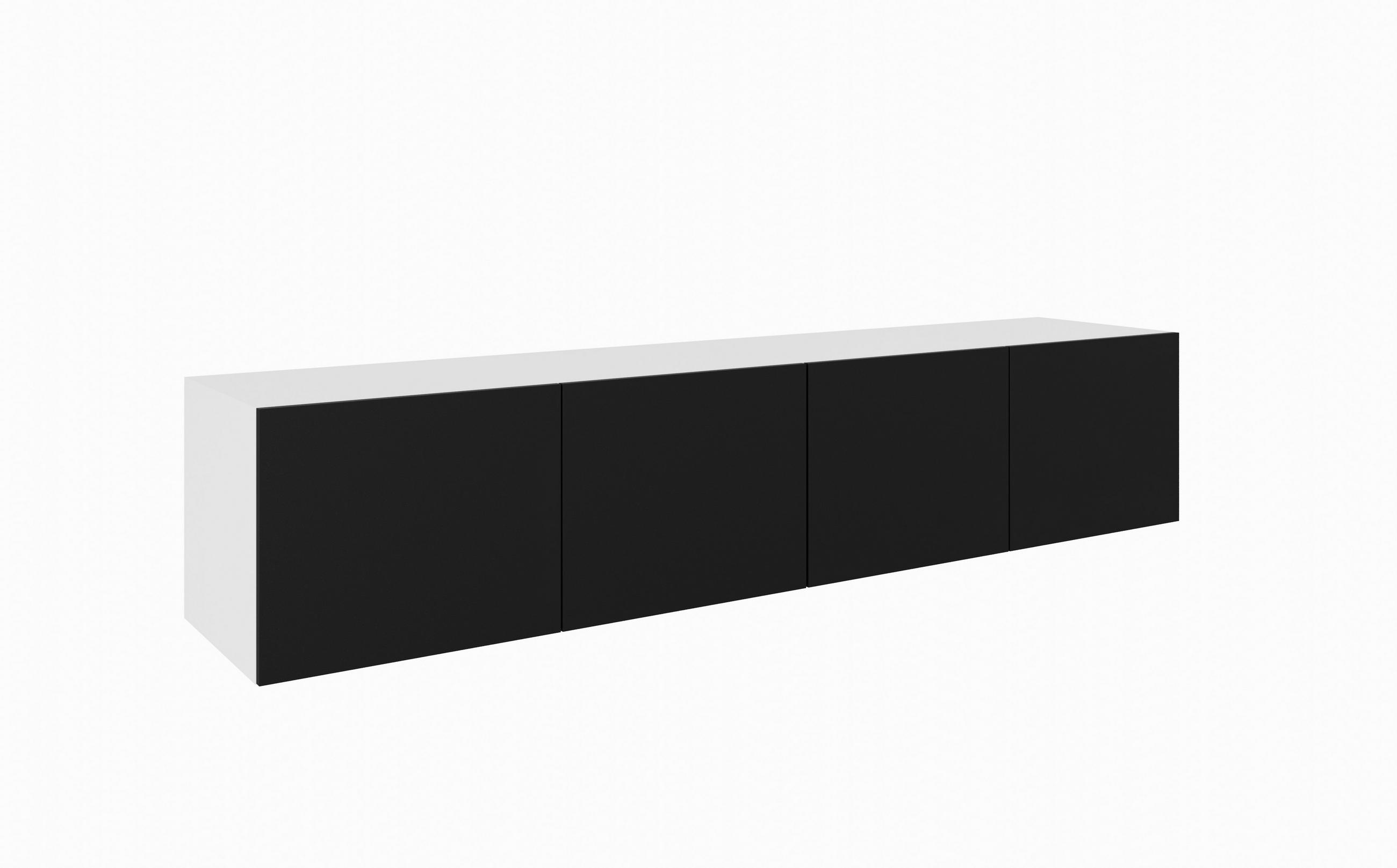 TV-SCHRANK LIO - Schwarz/Weiß, Holzwerkstoff (200/41/40cm) - Meblini
