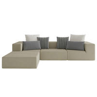 OUTDOOR-ECKSOFA - Braun, Textil/Metall - home24