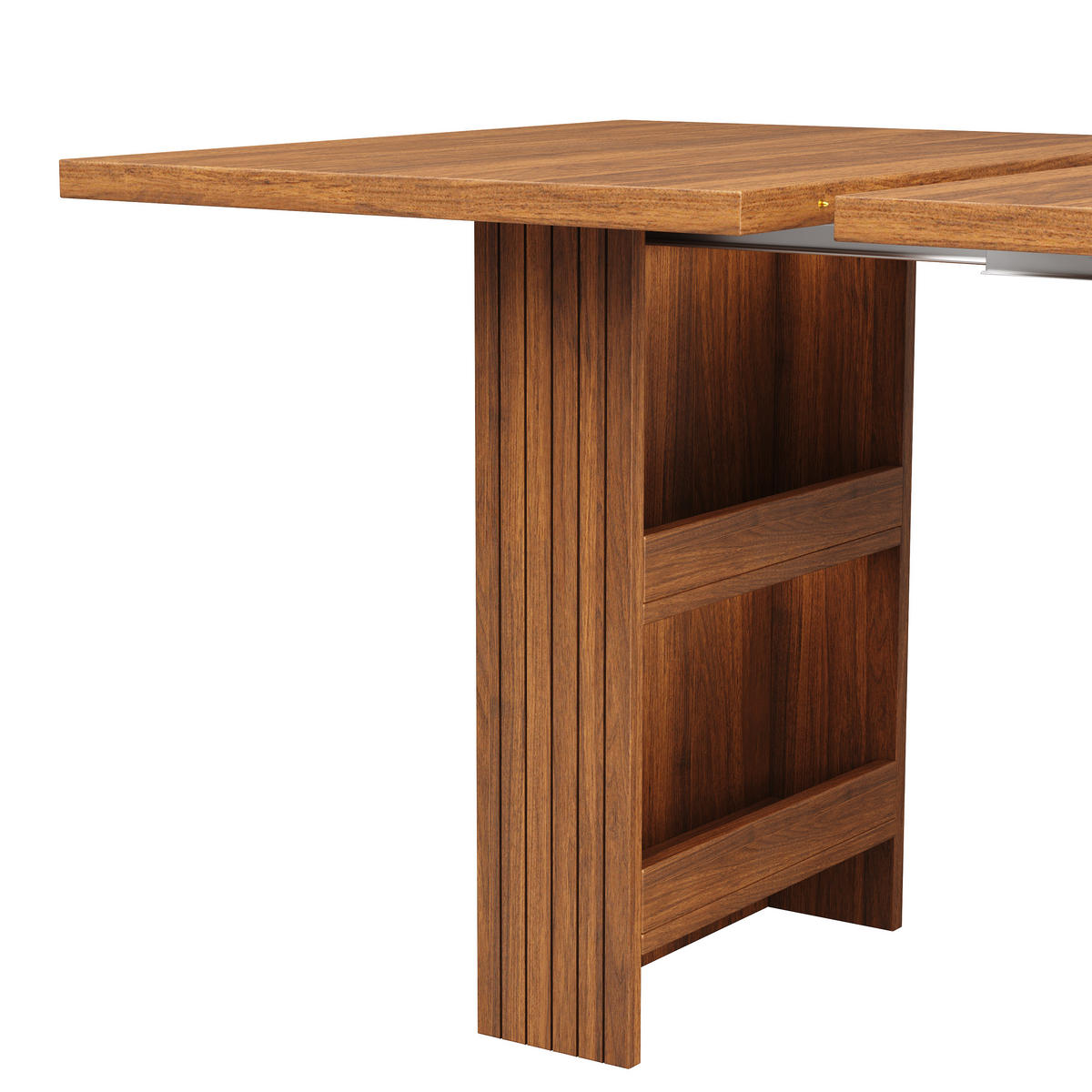 ESSTISCH ausziehbar 120-200/80/78 cm mit Staufach DE-39648 Dunkelbraun - Dunkelbraun, Holzwerkstoff (80/200/78cm) - ComfortXL