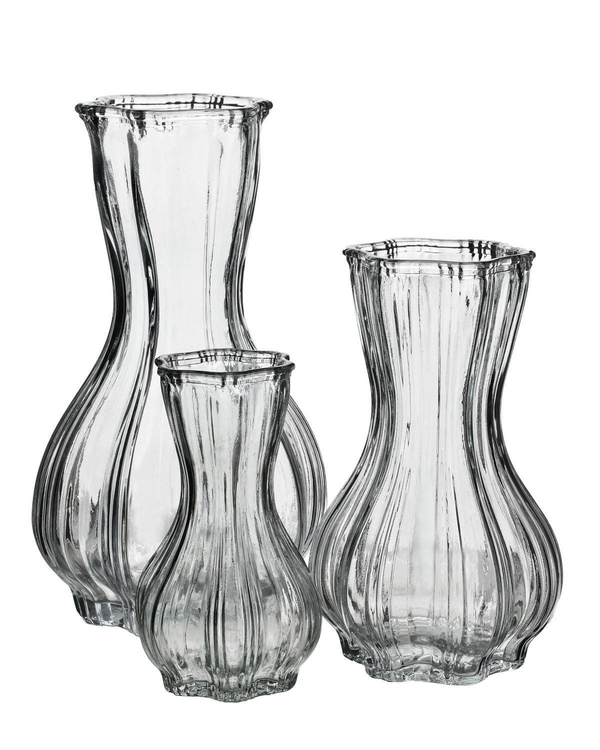 VASE Serenite Transparent Glas - Transparent, Glas (26cm) - Mondex