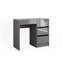 SCHREIBTISCH Sherry Grau 90 cm mit 4 Schubladen - Grau, Holzwerkstoff (40/90/75cm) - Vicco