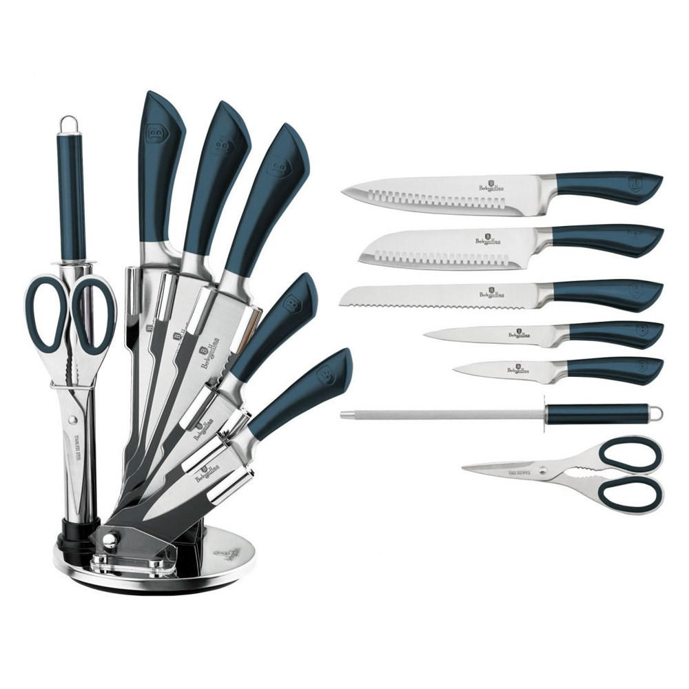 MESSERSET Grün 30/10/30 cm BH2415 - Grün, Metall - Berlinger Haus