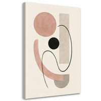 LEINWANDBILD Abstraktion 40x60cm - Beige, Textil (40/60cm) - Feeby