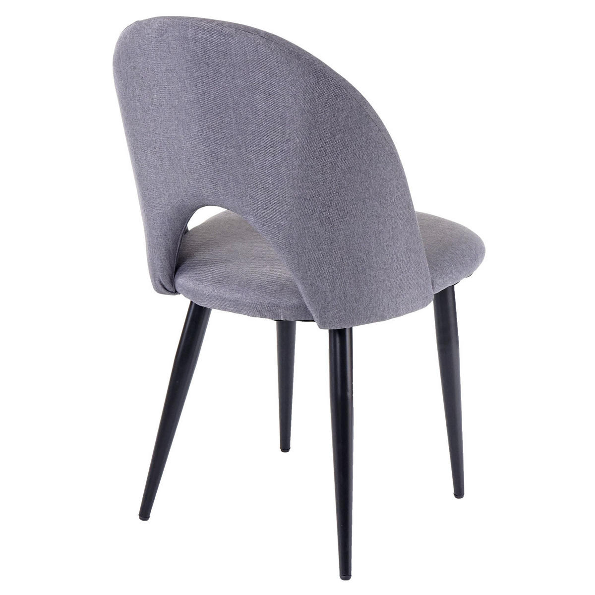 ESSZIMMERSTUHL Grau 6er-Set - Dunkelgrau/Grau, Textil (49/85/53cm) - Jamb