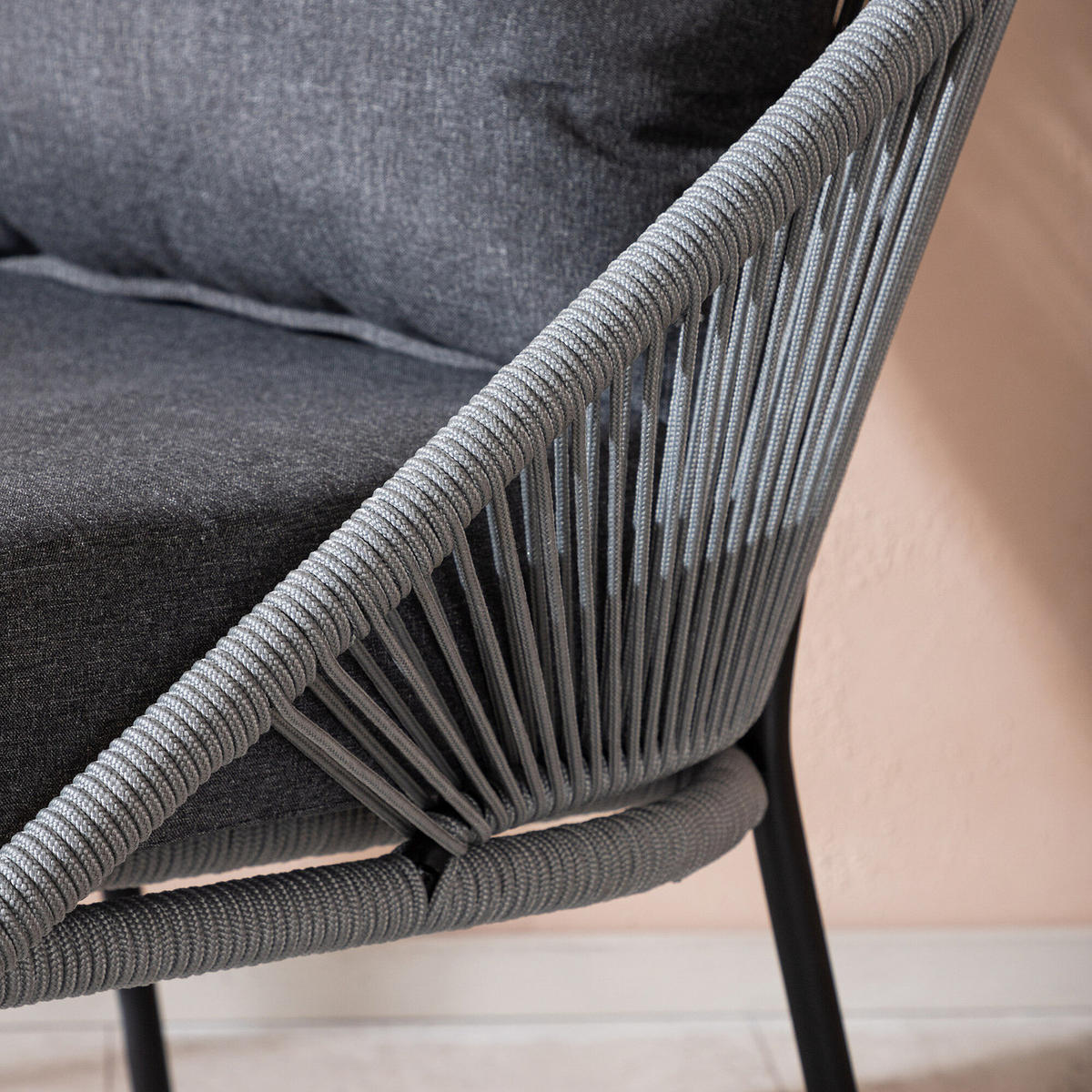 LOUNGESESSEL - Grau, Textil (73/78/85cm) - home24