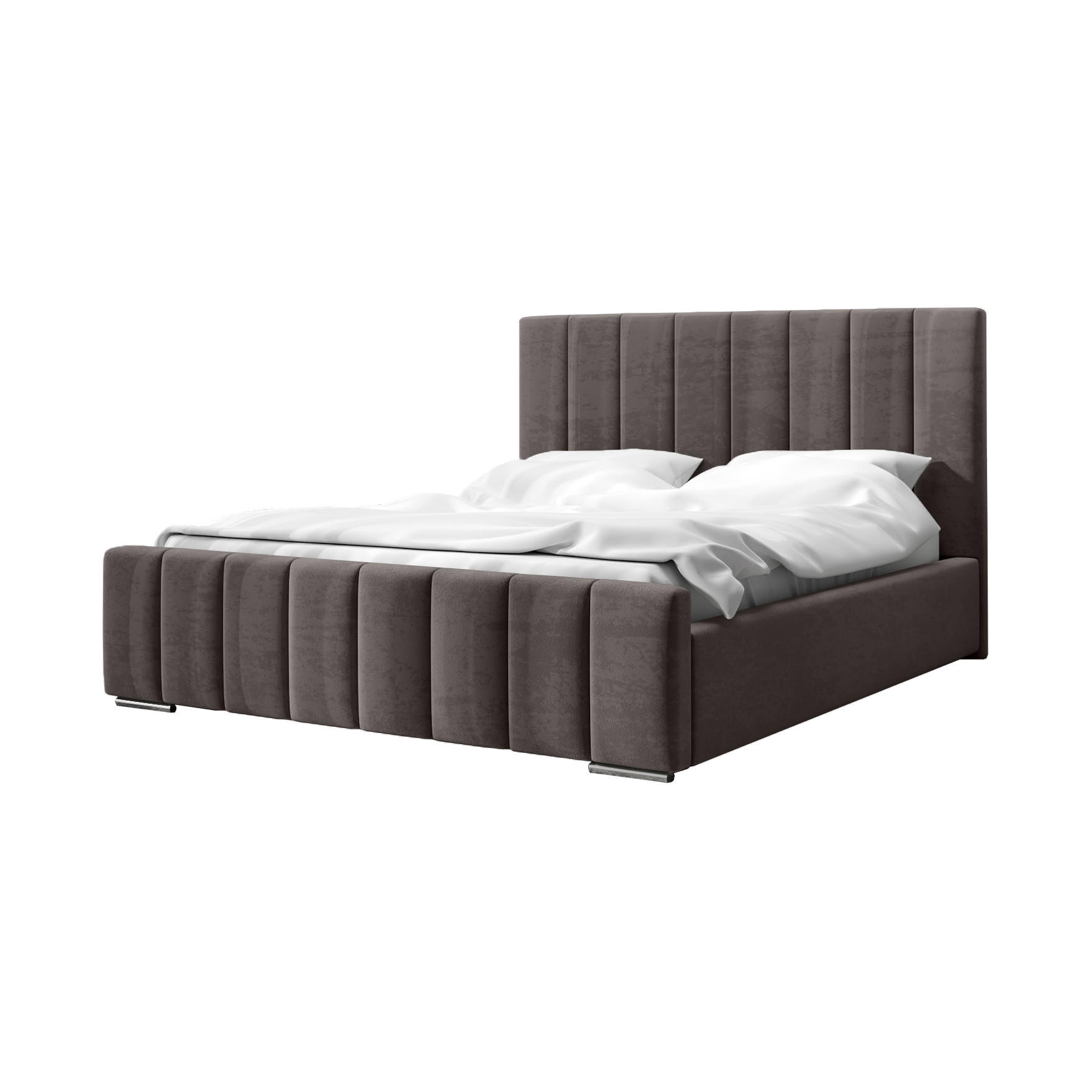 POLSTERBETT Doppelbett Gailes 140x200 cm Dunkelgrau - Dunkelgrau, Textil (140/200cm) - Fedve