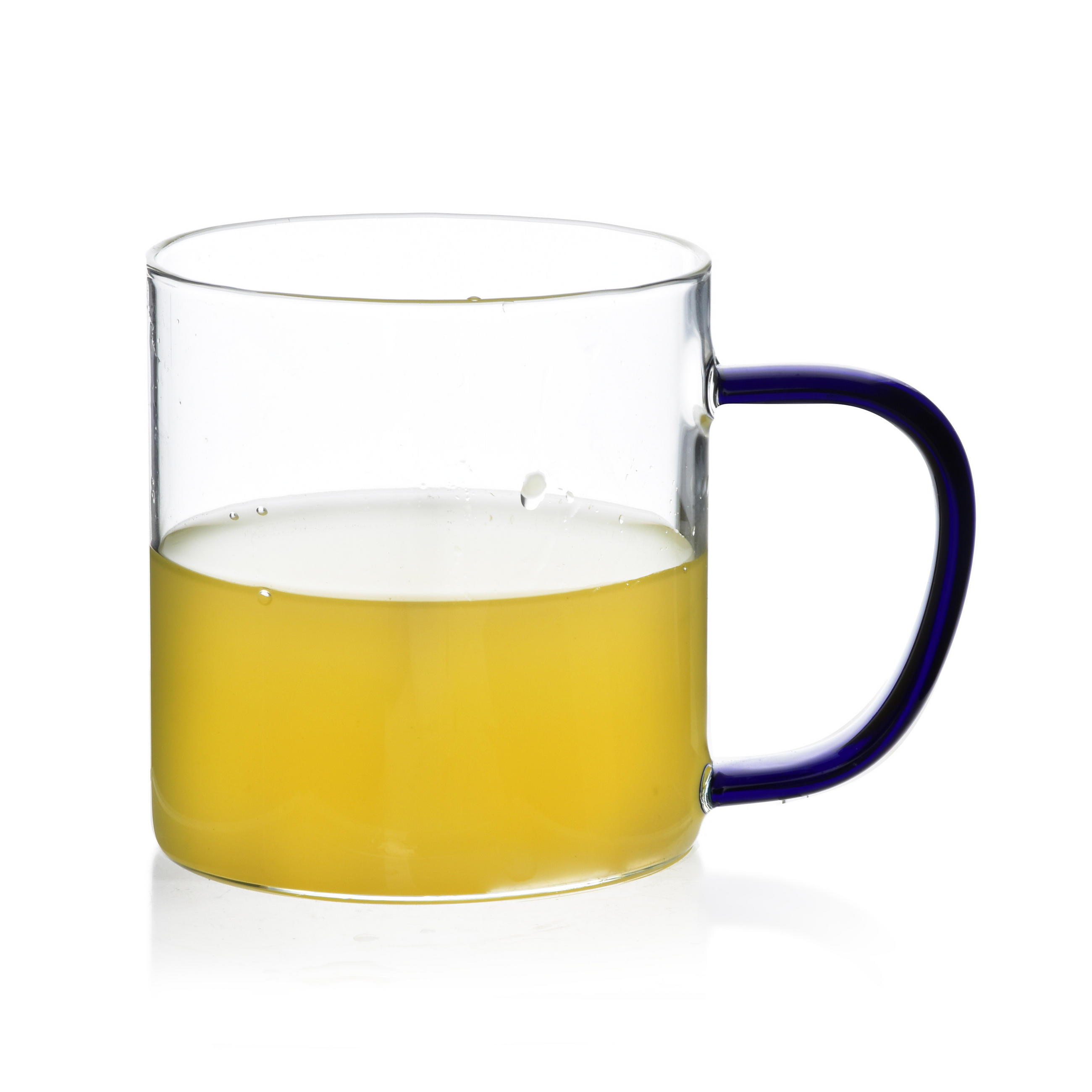 BECHER Peter Blau 12.5/8.3/9 cm Glas - Dunkelblau, Glas (0.45L) - Mondex