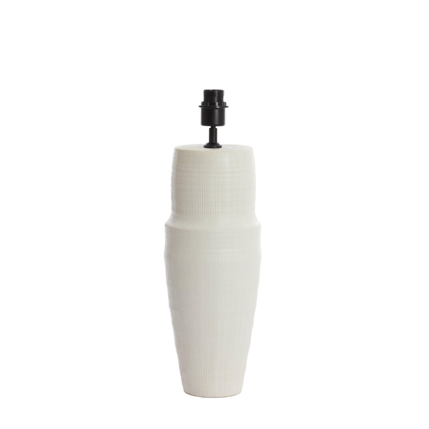 LAMPENFUSS PICACHO Ø17,5x54,5 cm, Keramik, matt crème - Creme, Keramik (17.5/17.5/54.5cm) - Light & Living