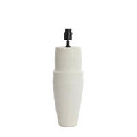 LAMPENFUSS PICACHO Ø17,5x54,5 cm, Keramik, matt crème - Creme, Keramik (17.5/17.5/54.5cm) - Light & Living