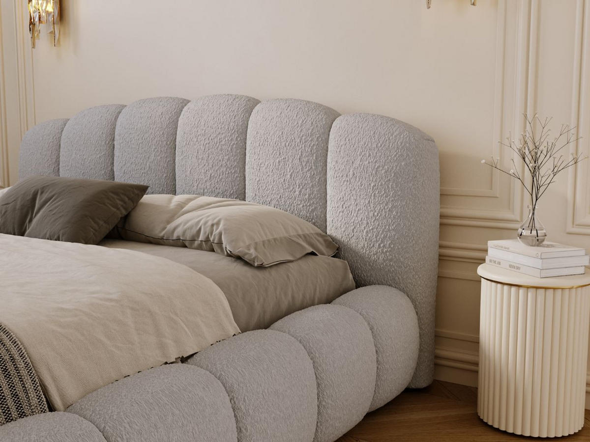 POLSTERBETT CLOUD SOFT - Grau, Textil (186/234cm) - Graingold