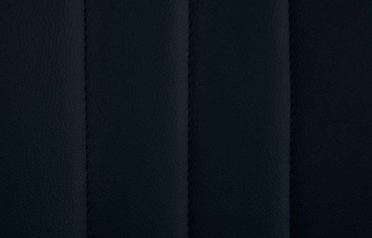 BARHOCKER 2er Set Lederlook schwarz - Schwarz, Textil/Metall (49.5/91/50cm) - CLP