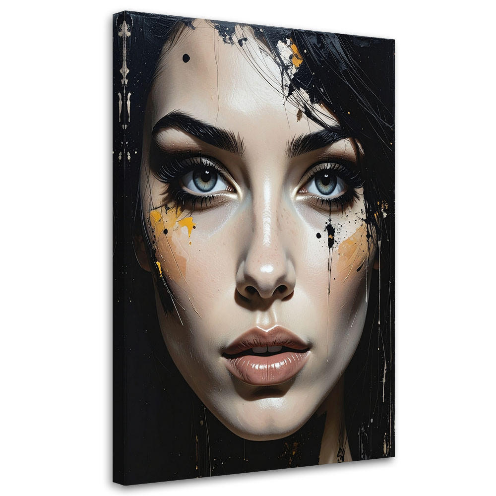 LEINWANDBILD Menschen & Charaktere 30x45cm - Schwarz, Textil (30/45cm) - Feeby