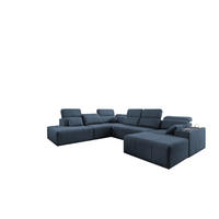 ECKSOFA Multifunktional Mindy X Stoff Verita Blau Rechts - Blau, Holz (359/300cm) - Kaiser Möbel