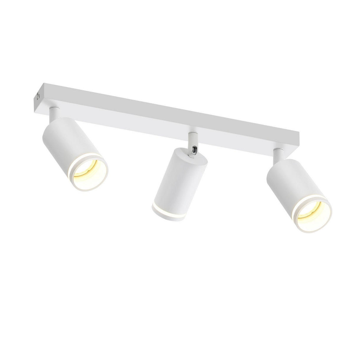 STRAHLER Fein 3-flammig 43/5/17 cm - Weiß, Metall (43/5/17cm) - ZMH