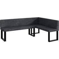ECKBANK PETER_U - Dunkelgrau, Textil (142/196cm) - Meblini