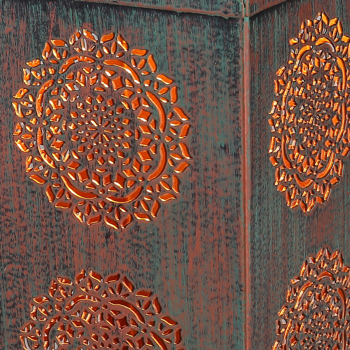 LED AUSSENLEUCHTE Solarleuchte Grün Rost - Grün, Metall (10.2/10.2/26cm) - Globo Lighting