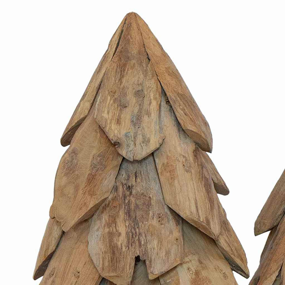 WEIHNACHTSBAUM Rustikaler 20/20/40 Cm Braun Massivholz Teak - Braun, Holz (40cm) - vidaXL