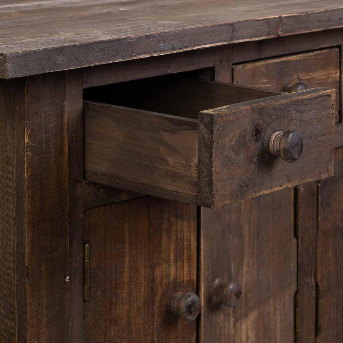 SIDEBOARD mit 5 Schubladen und 6 Türen 120x43x80 cm Braun - Braun, Holz (120/80/43cm) - Wanderlust