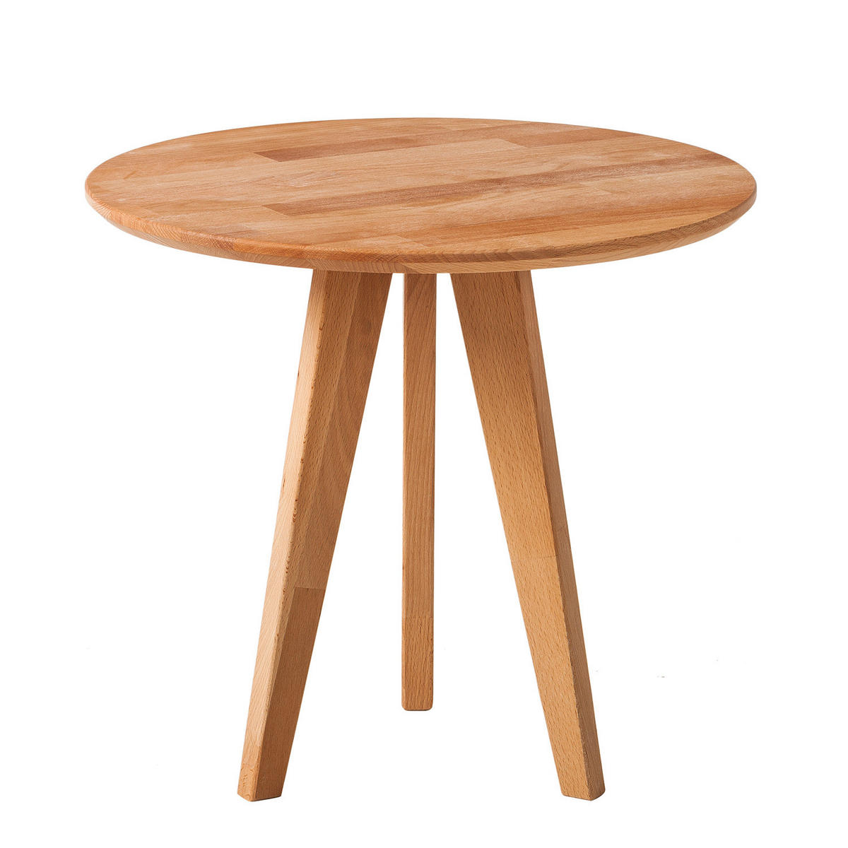 BEISTELLTISCH - Buche massiv - Buchefarben, Holz (50/50/45cm) - home24