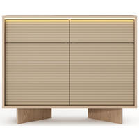 KOMODA Semi, 103 cm - kapučínová/béžová, kompozitní dřevo (103.9/84.4/40cm) - Selsey