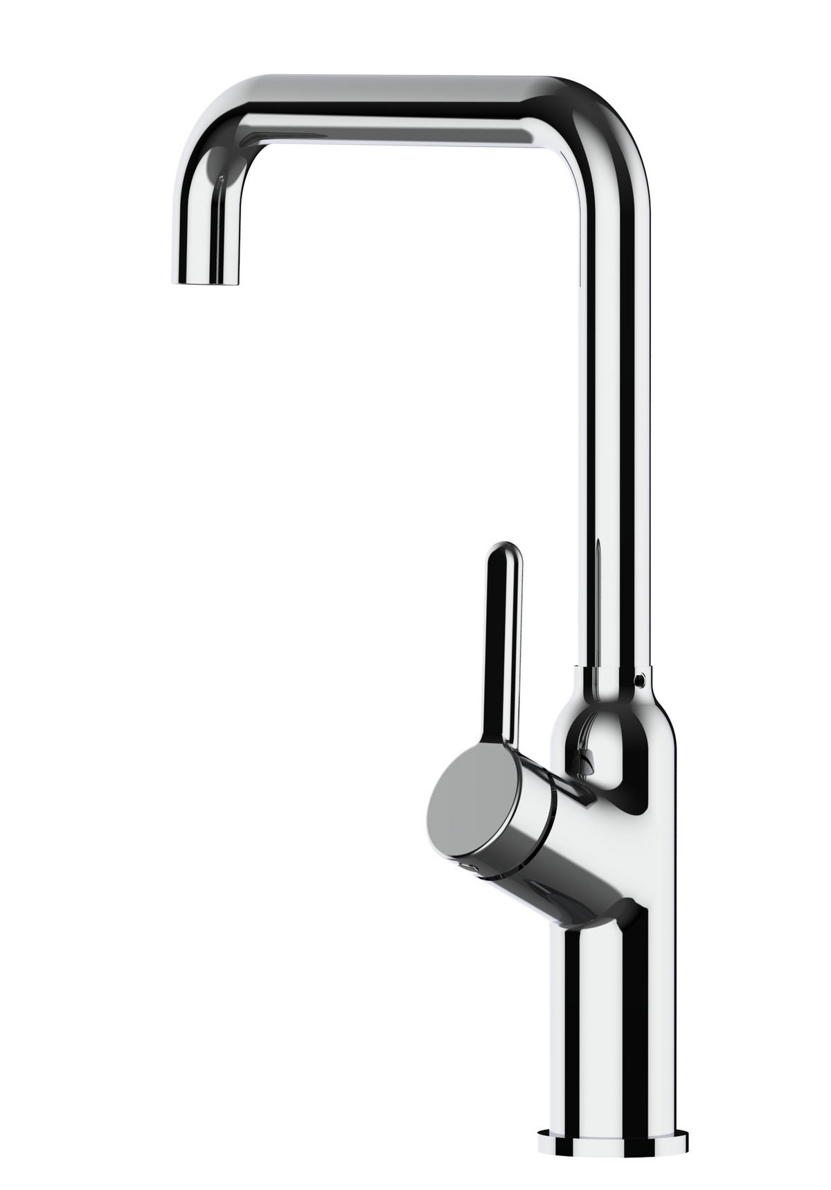 KÜCHENARMATUR, Verchromt, 360° schwenkbar - Chromfarben, Metall (19.5/39.5/19.5cm) - VIZIO