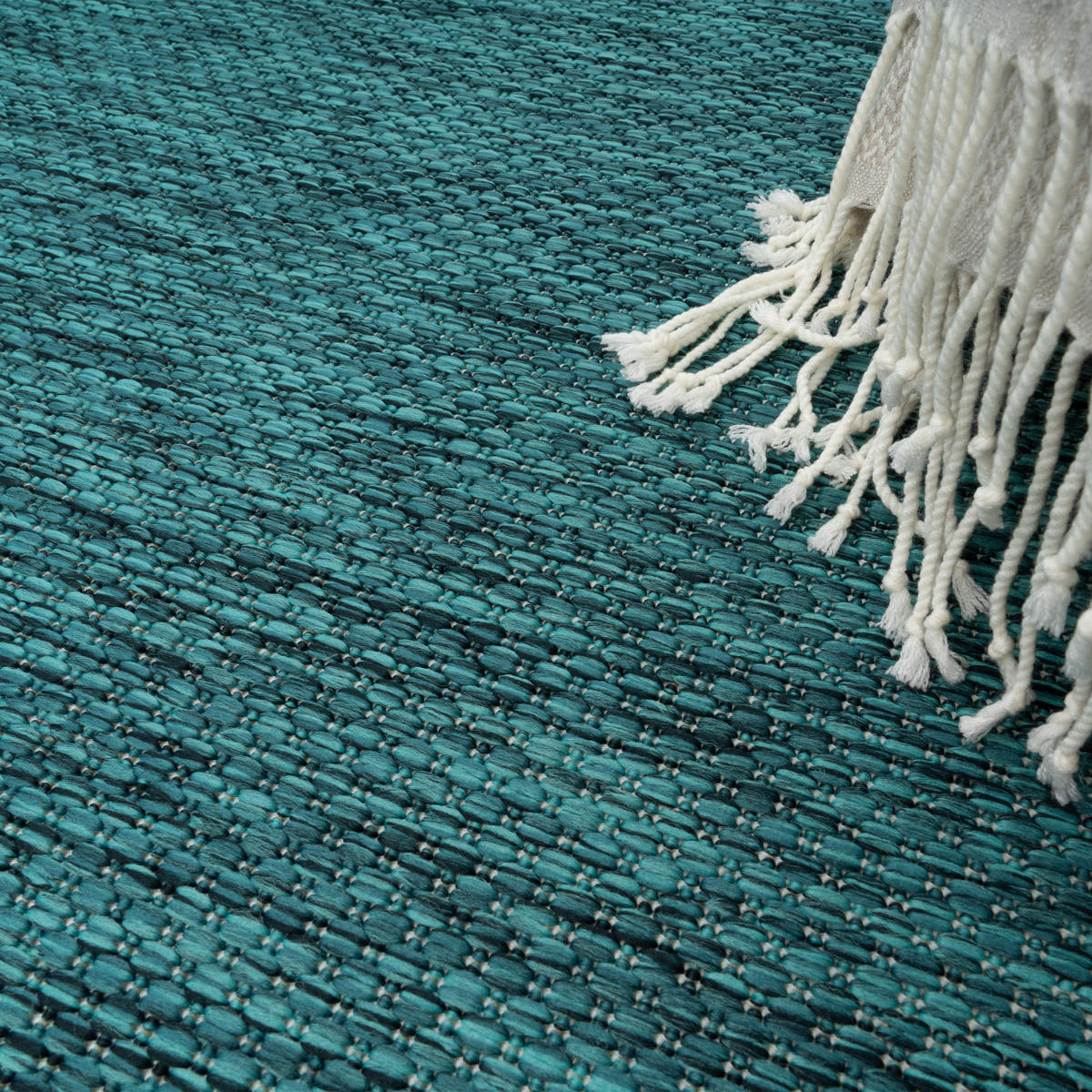 OUTDOORTEPPICH 120/120 cm Roma 272 - Türkis, Textil (120/120cm) - Paco Home