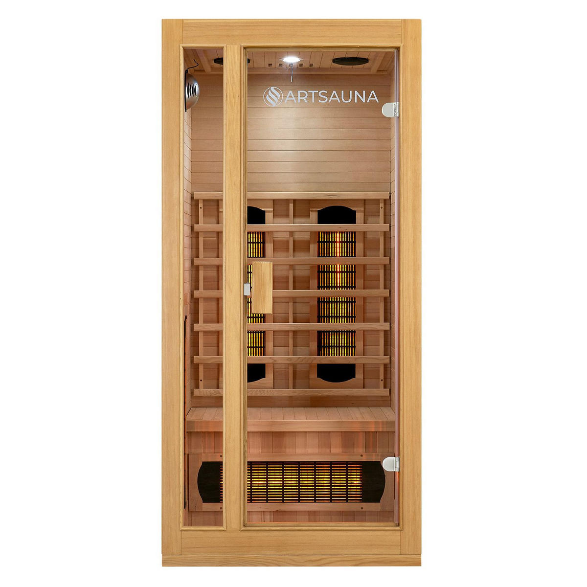INFRAROTKABINE Nyborg S90V mit Vollspektrumstrahlern - Naturfarben, Holz (90/190/90cm) - Artsauna