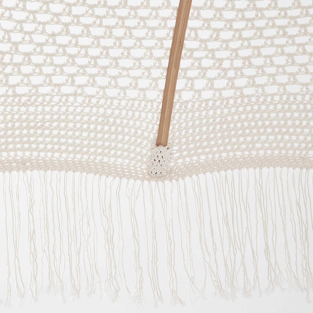 SONNENSCHIRM Macramè - Braun, Holz/Textil (180/180cm) - Butlers