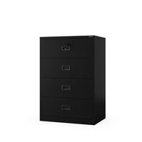 METALL-KARTEISCHRANK SARA XL V4 132x90x60 cm - Schwarz, Metall (90/132/60cm) - Jan Nowak