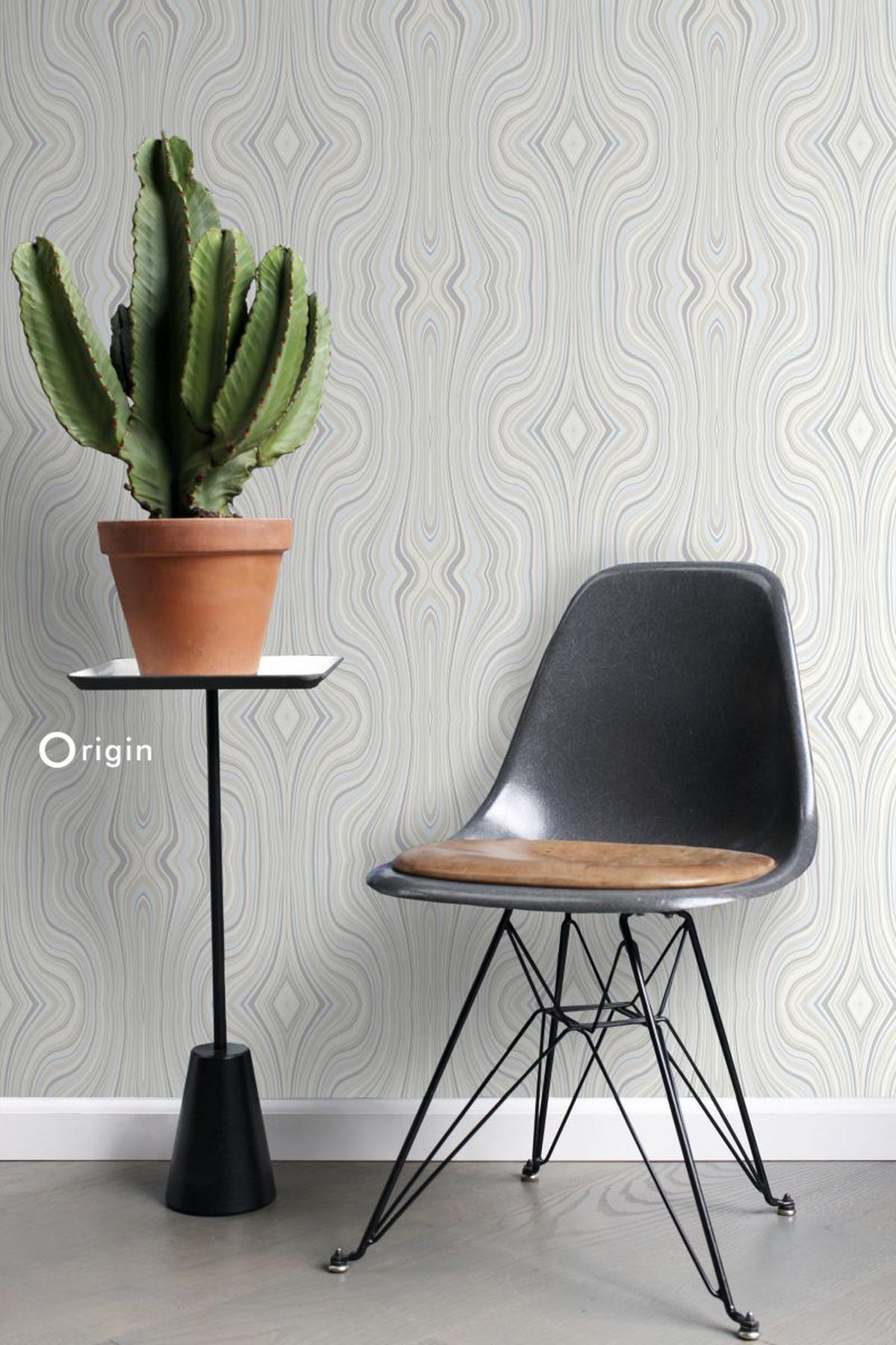 TAPETE grafische Linien 53 cm x 10.05 m - Beige, Papier (53/1000cm) - Origin Wallcoverings