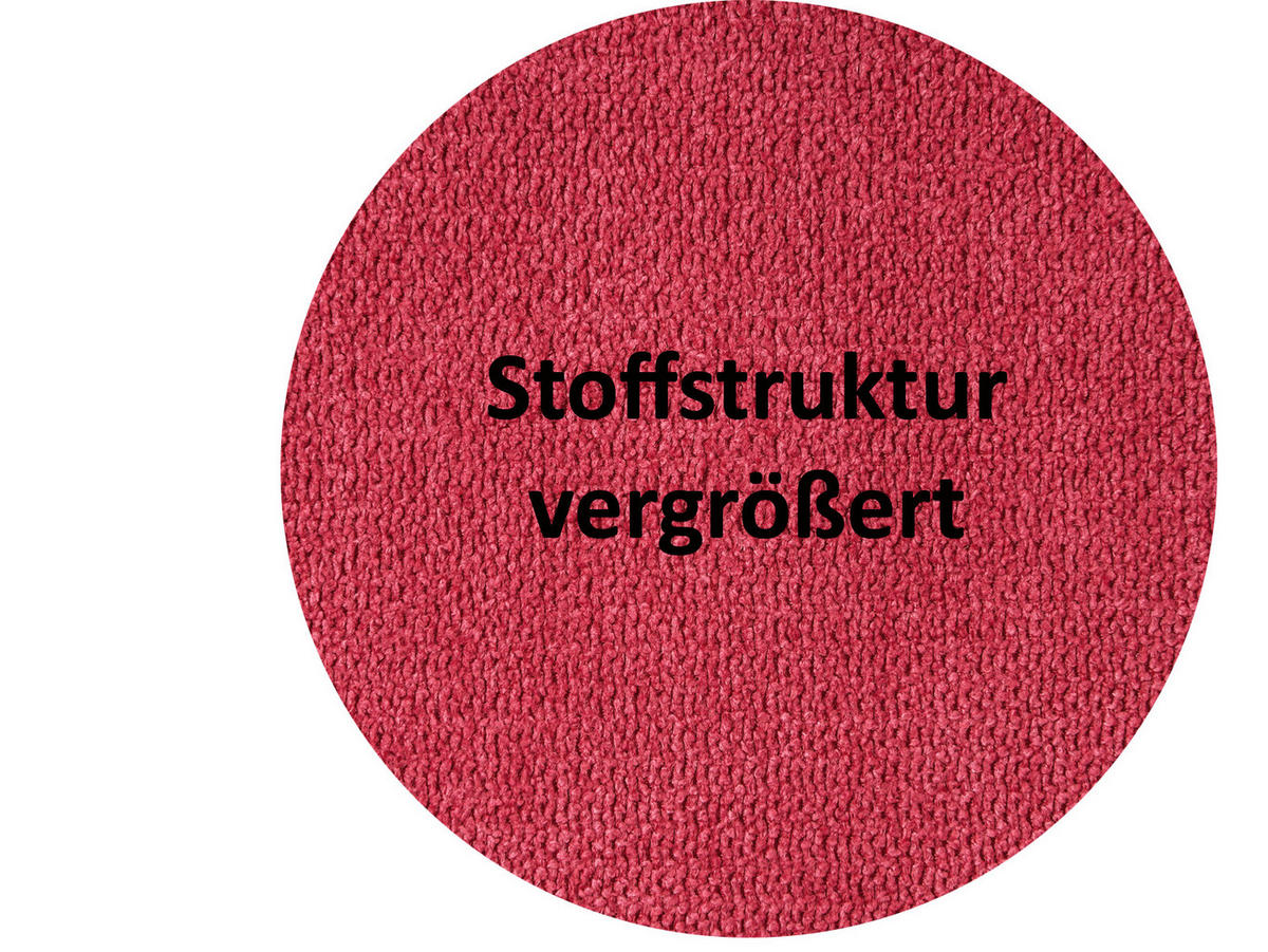 MITTELDECKE FarbTon Chenille-Haptik himbeer-rot 80/80 cm - Rot, Textil (80/80cm) - beties Heimtextil