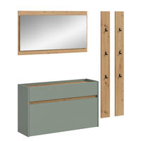 GARDEROBEN-SET DRIVE 4-tlg. (B/H/T: ca. 172/192/32 cm) in Salbei/Salbei - Salbeigrün, Holzwerkstoff (172/192/32cm)