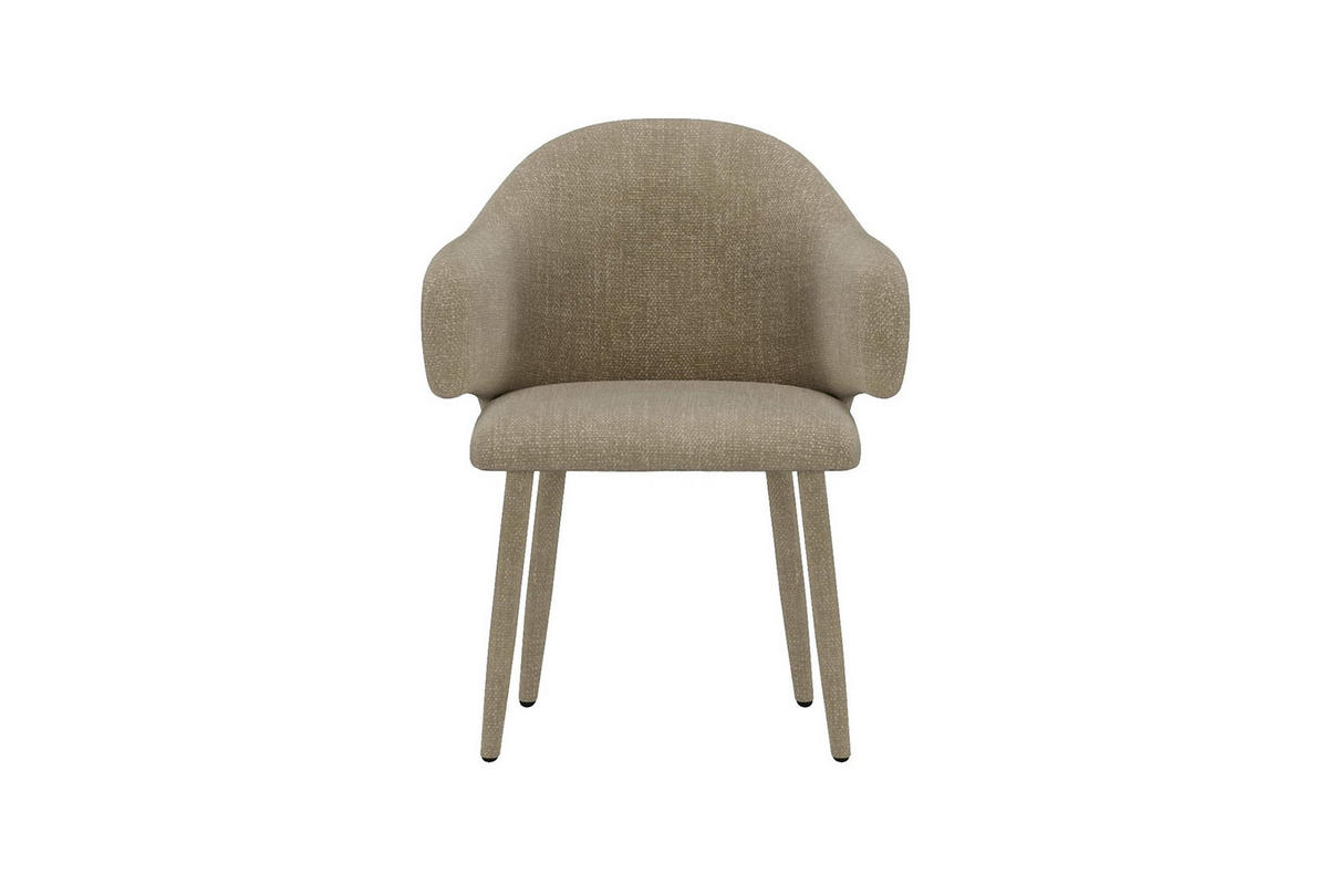 ESSZIMMERSTUHL Kera Beige 2er Set - Beige, Holz/Textil (57/79/54cm) - kommodly