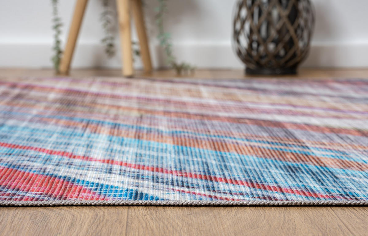 TEPPICH Mauri Bordeaux,Petrol,Mauve 160/230 cm - Bordeaux, Textil (160/230cm) - My-Rug