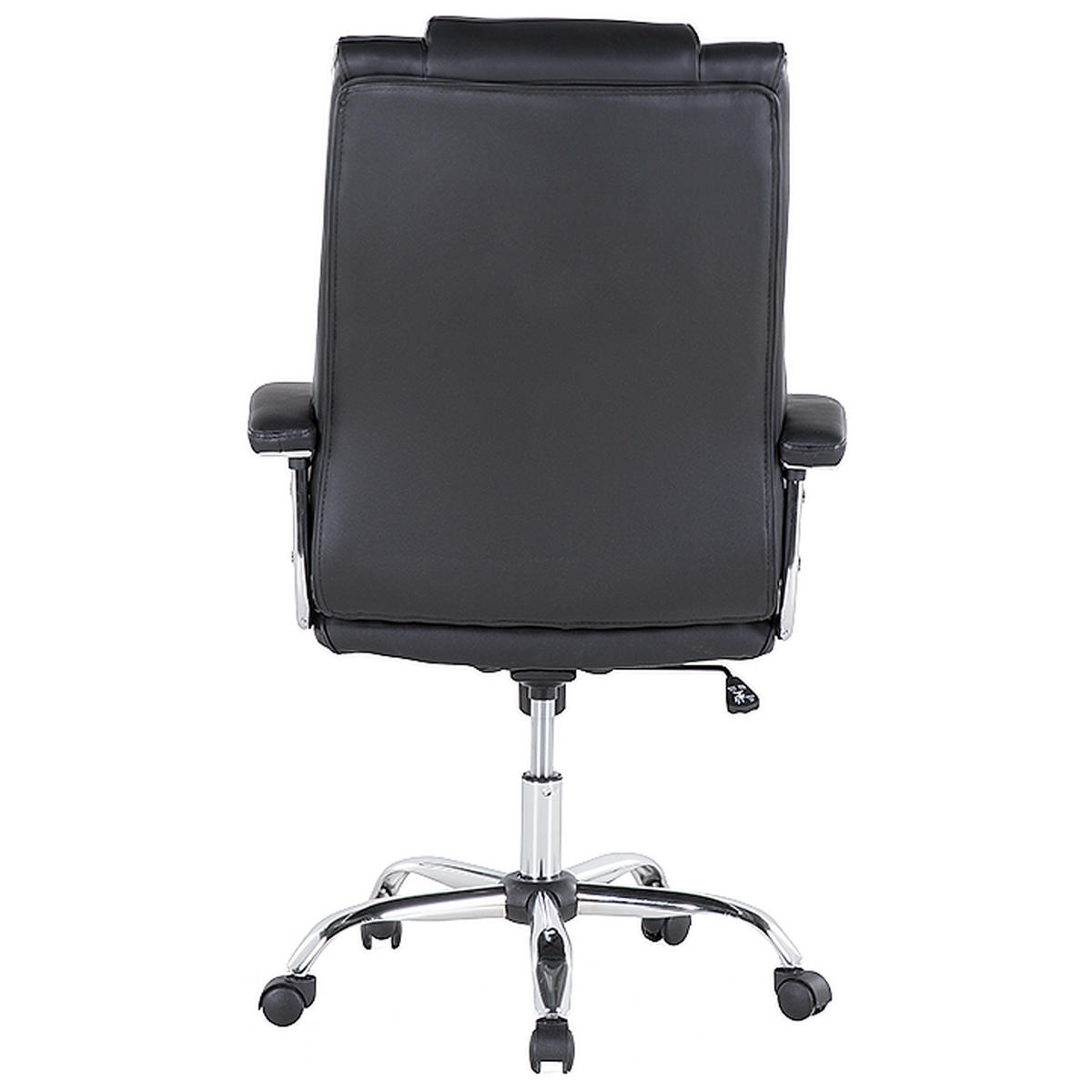 BÜROSTUHL Kunstleder Schwarz Advance - Schwarz, Kunststoff/Textil (60/100/60cm) - Beliani