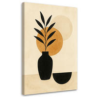 LEINWANDBILD Abstraktion 20x30cm - Beige, Textil (20/30cm) - Feeby