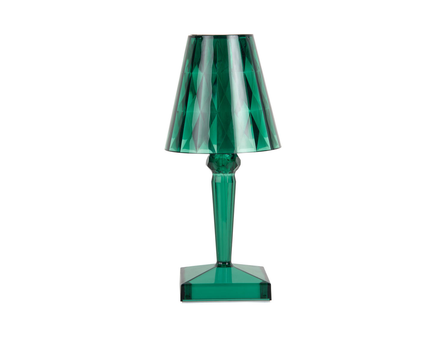 TISCHLAMPE Gem 10/10/25 cm - Grün, Kunststoff (10/10/25cm) - Leitmotiv