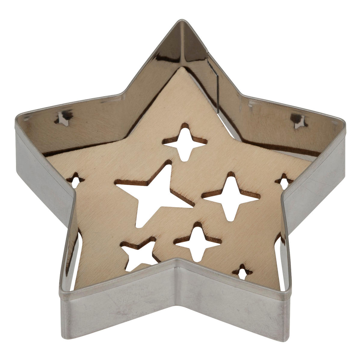 AUSSTECHFÖRMEN 3er-Set Weihnachten - Silberfarben, Metall (6.3/2/7.8cm) - 5five Simply Smart